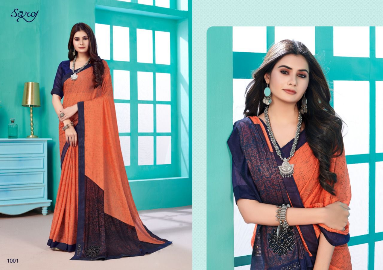 Saroj Kala Kriti Festive Wear Designer Lycra Latest Saree Collection